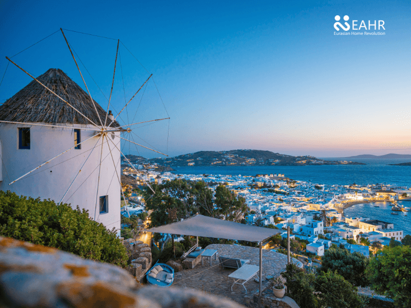 Mùa cao điểm cho thuê nhà ở Hy Lạp