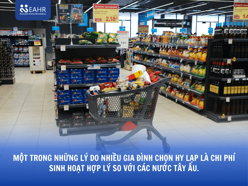 Chi phí sinh hoạt khi sống ở Hy Lạp